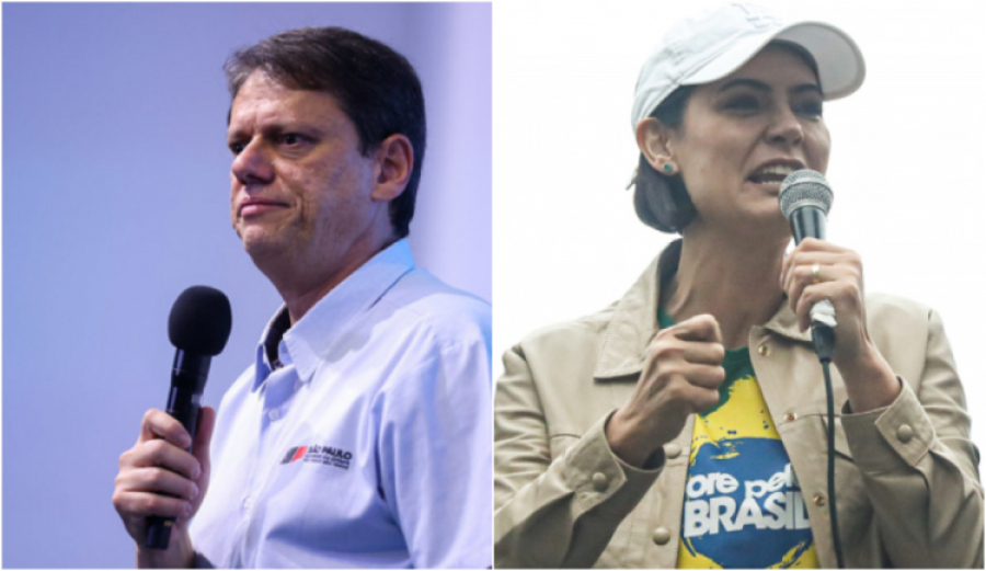 Eleições 2026: Tarcísio e Michelle lideram votos da direita