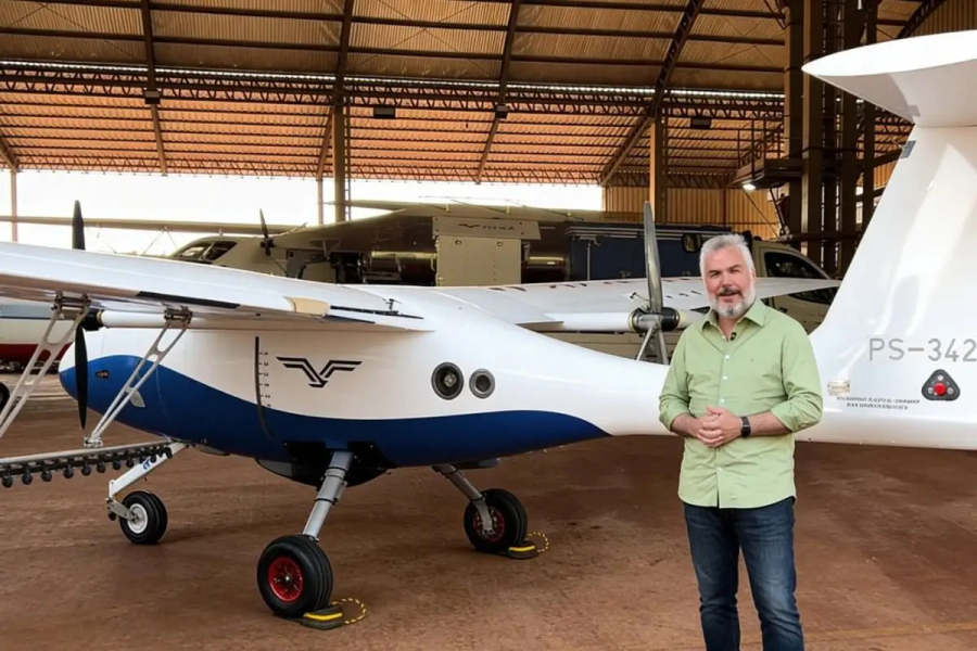 Avião agrícola sem piloto começa a operar em lavouras de MT