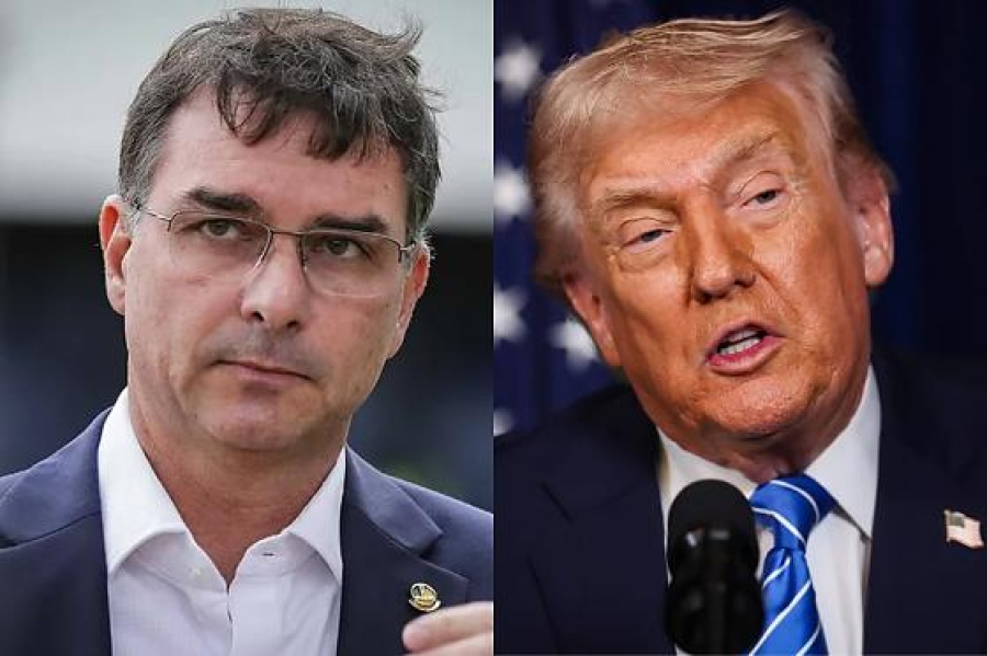 Trump convida Flávio Bolsonaro para reunião na Casa Branca