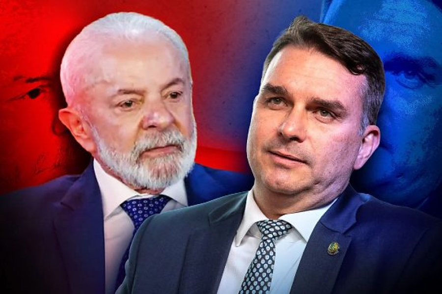 São Paulo coloca Flávio Bolsonaro à frente de Lula em nova pesquisa eleitoral
